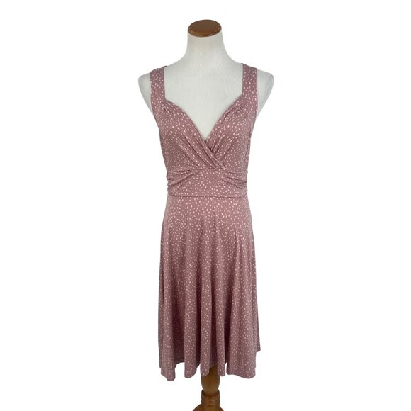 Lascana Dresses & Skirts - NWT Lascana Pink Sleeveless Ruched Printed Casual Soft Stretchy Flowy Mini Dress